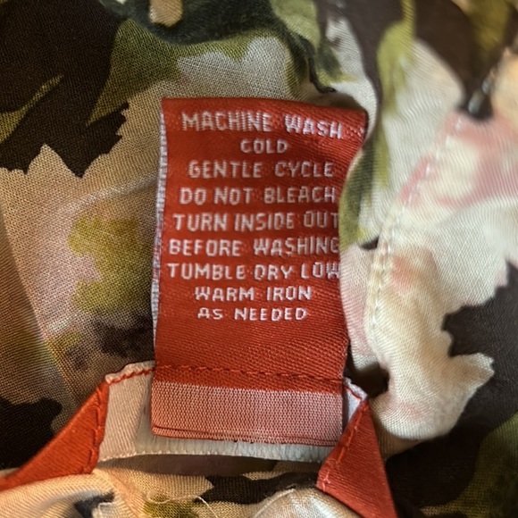 Sundance Floral Print Pintucked Pleated Prairie Dress - S - Picture 10 of 11